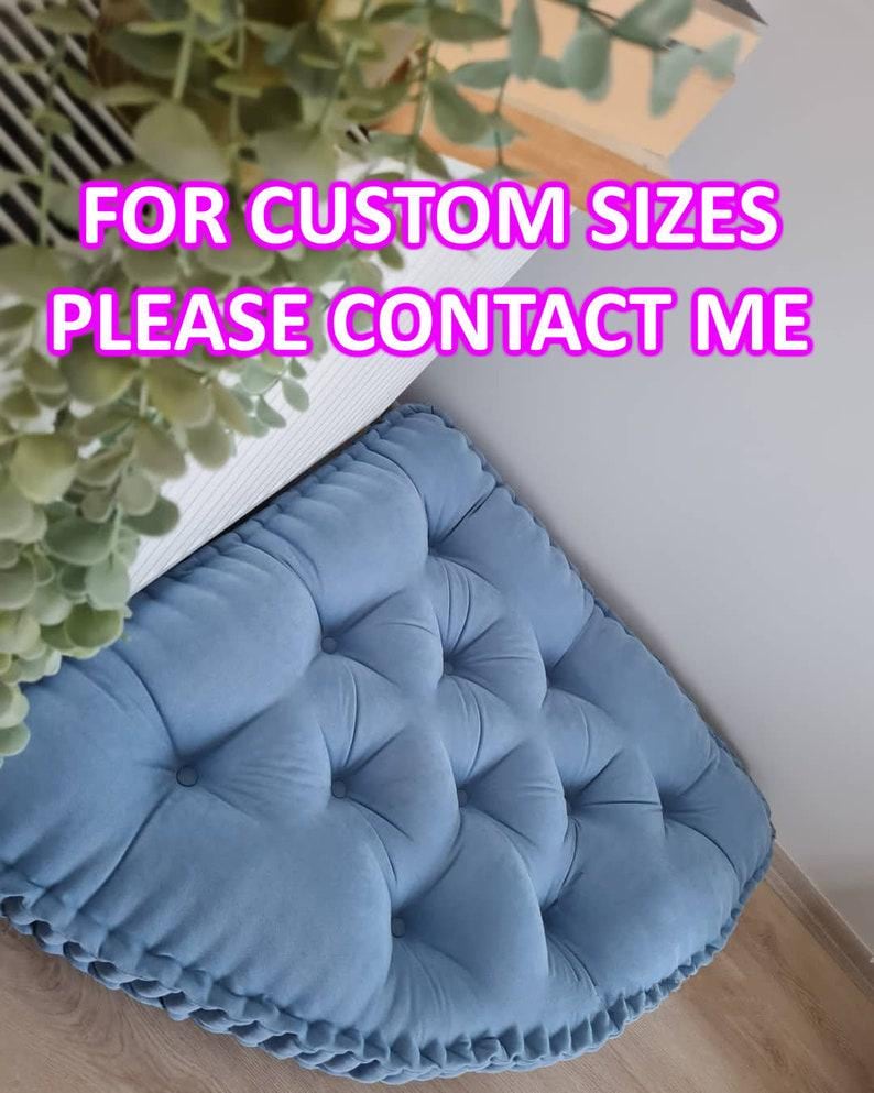 Corner Cushion, Tufted Velvet French: Floor Cusion, Reading Nook - Etsy