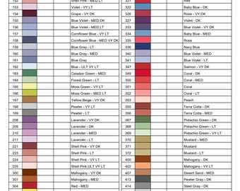 Complete DMC Color Thread Chart PDF: Full Floss Numbers & Names, Printable DMC Thread Skein Tracker- 150-3866