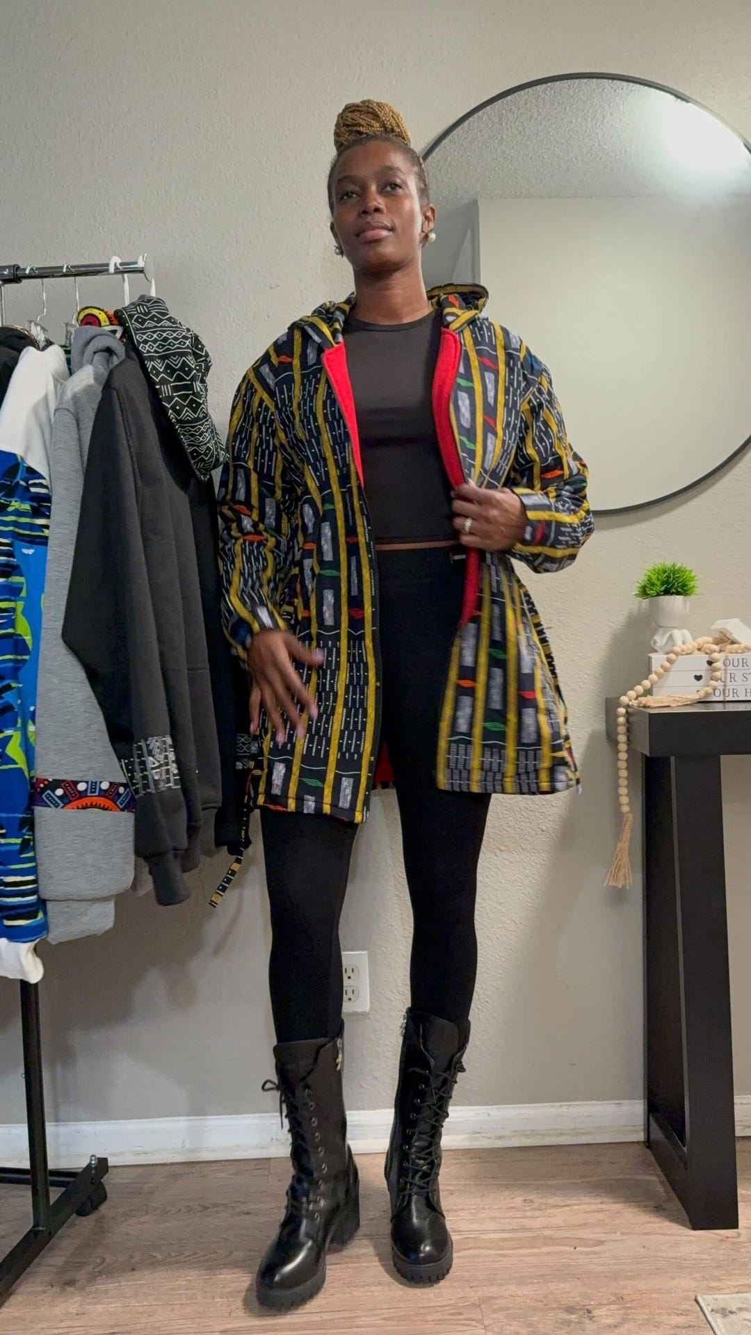 African Print Hooded Jacket | Unisex Ankara Festival Coat - Etsy