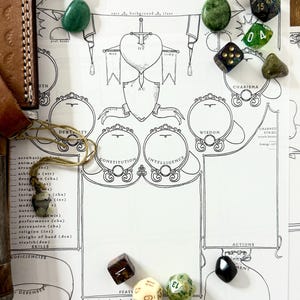 Charakterbogen - D&D 5e (Druckbare PDF)