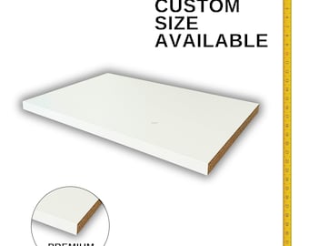 White Melamine Shelf – Custom Cut-to-Size, 3/4" Thick