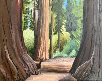 Sequoia Resident painting