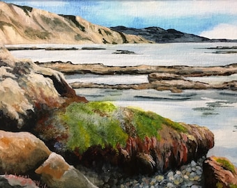 The Beach at Torrey Pines Painting