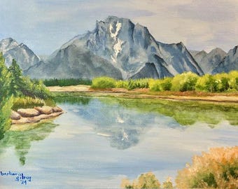 A Painting of the Grand Tetons