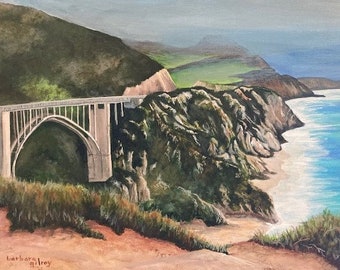 Pacific Coast Highway Bixby Bridge Painting