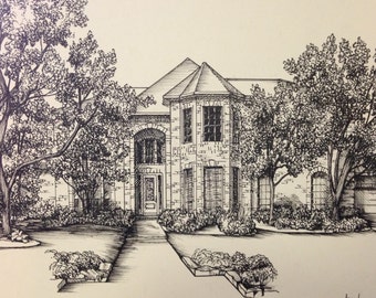 A Pen and Ink Drawing of your Home