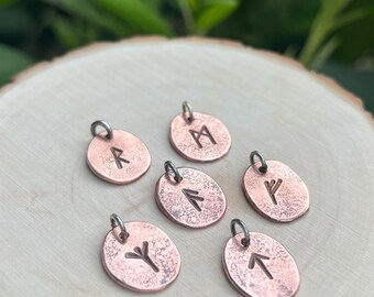 SURPRISE Intuitively Selected Rune Charm Copper and Sterling