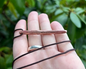 Fire Element Copper Wand Necklace