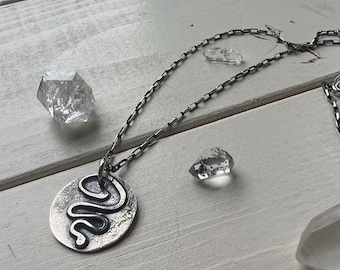 Shakti Talisman #4 RUSTIC CHARM NECKLACE Forged in Sterling Silver