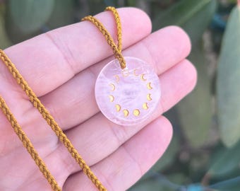 Moon Magic Necklace ROSE QUARTZ