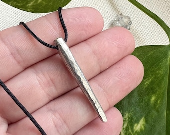 Luna Sterling Silver Wand Necklace- Small
