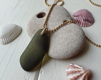 NJ Sea Glass Pendant