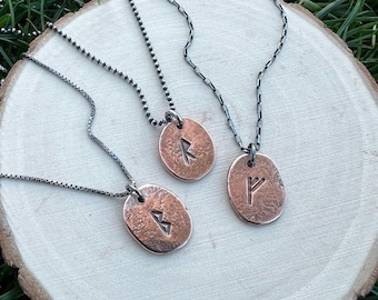 SURPRISE Intuitively Selected Rune Charm Copper and Sterling