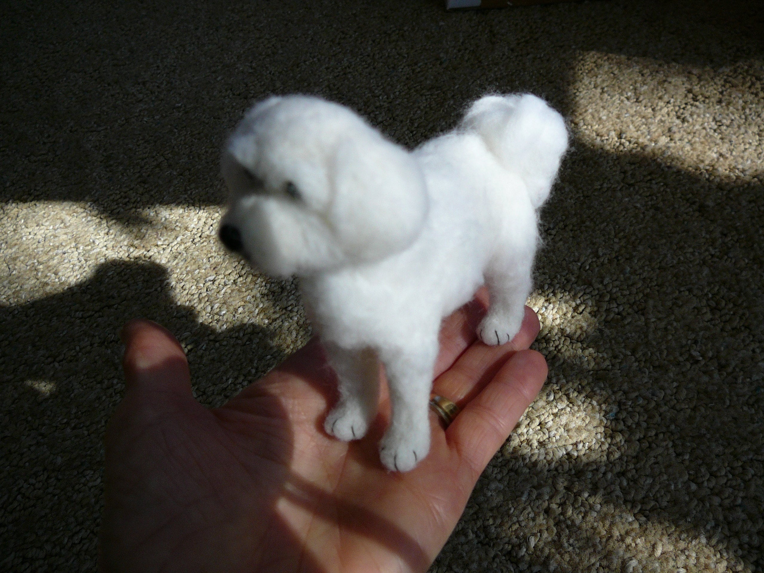 Bichon Frise Shih Poodle Mix Needle Felted Dog Etsy