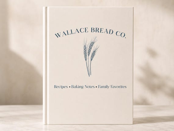 Personalized Bread Journal, Custom Baker Gift, Sourdough Recipe Book, Baking Notebook, Sourdough Gift, Hostess Gift, Housewarming Gift