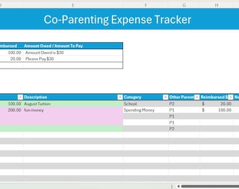 Co-Parenting Expense Tracker