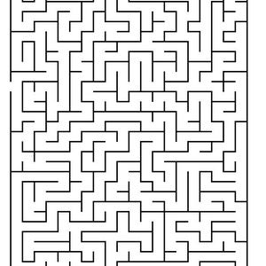 Excel Maze Generator: Printable Puzzle For Parents and Teachers, Customizable Difficulty (Digital Download .xlsm File)