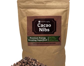 Granella di cacao / Cioccolato fai da te per cucinare e cuocere al forno / Aroma naturale non zuccherato /