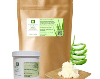 Manteca de aloe vera: pura y natural, para el rostro y el cuerpo.