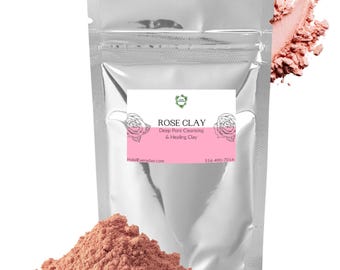 Rose Clay | Cosmetic Grade | Natural Face Mask  | DIY Bath & Beauty