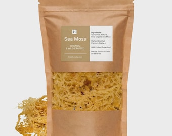 Iers zeemos met hele bladeren - 100% pure, rauwe WildCrafted superfood
