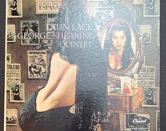 George Shearing Latin Lace LP Capitol Stereo NM Vintage Latin Lounge Exotica Female Cover Record