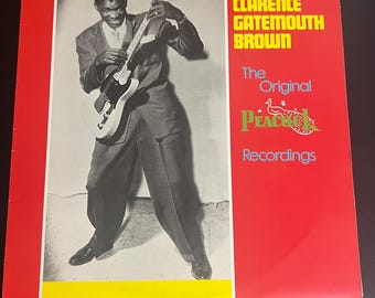 Clarence "Gatemouth" Brown – The Original Peacock Recordings (1987 Rounder LP) Blues Guitar Legend – Vintage Vinyl Album