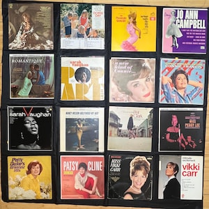 Vintage Female Vocalists LP Lot 1950s 60s Jazz Pop Peggy Lee Sarah Vaughan Patsy Cline Doris Day Vinyl Records
