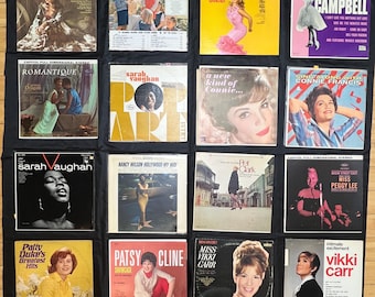 Vintage Female Vocalists LP Lot 1950s 60s Jazz Pop Peggy Lee Sarah Vaughan Patsy Cline Doris Day Vinyl Records
