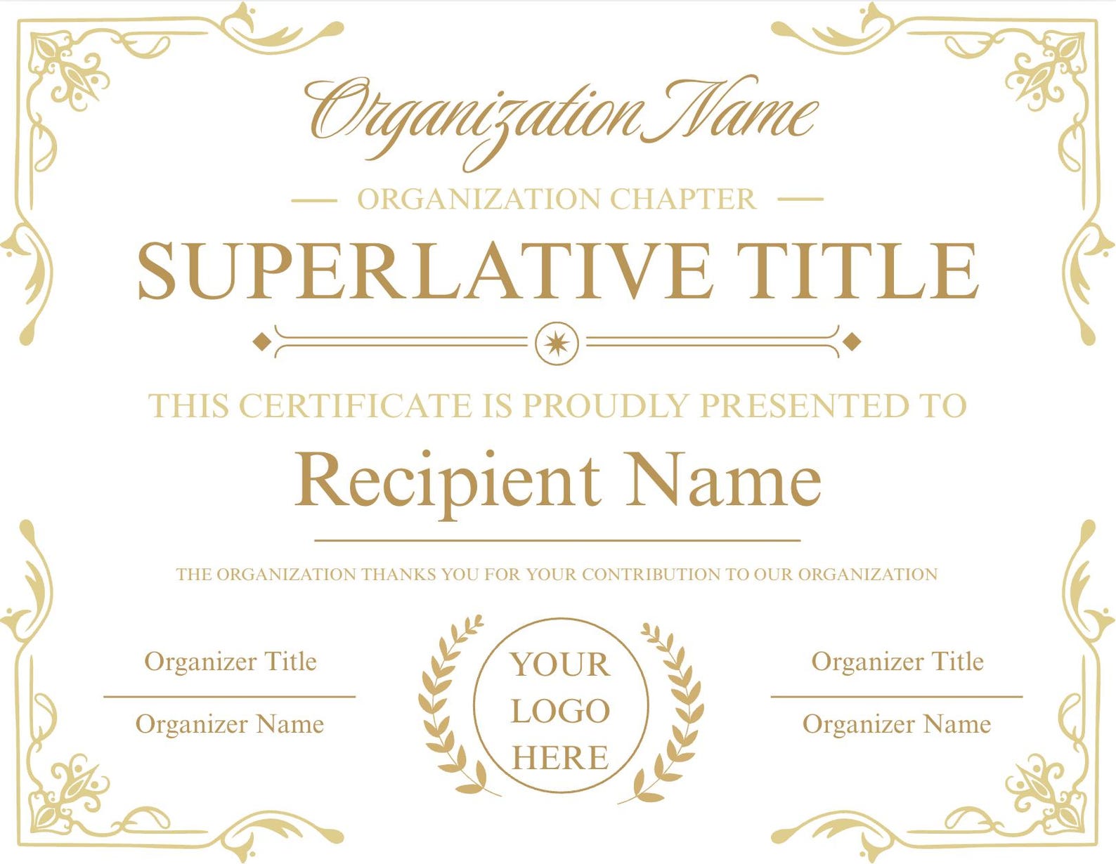 Image 1 for Superlative Certificate Template