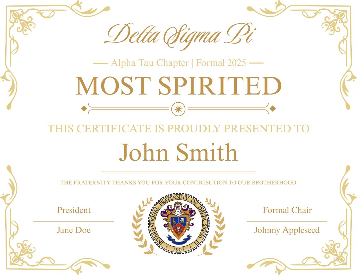 Superlative Award Certificate Template, Printable Download Etsy
