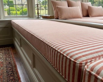 Extra Thick Bench Cushion, Custom Foam Cushion, Handmade Bench Seat Cushion