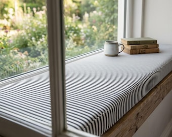 Bay Window Cushion, Custom Bay Window Seat Cushion, Foam Cushion, Handmade Cushion