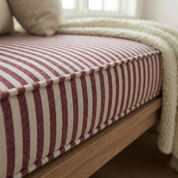 Banquette Cushion, Custom Bench Cushion for Window Seat and Indoor Seating, Made to Order Bench Cushion for Dining Nooks
