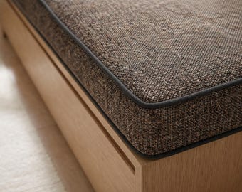 Window Seat Cushion, Custom Indoor Bench Cushion for Built In Seating, Modern Bench Cushion Made to Order for Home Interiors