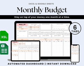 Monatliche Budget Tabelle: Income & Ersparnisse Tracker (Vorlage für Google Sheets)