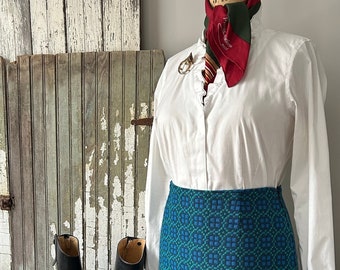 Classic Welsh Wool Skirt, Sz Small/Medium