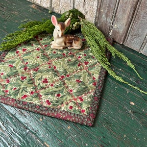 Large Holiday Potholder, Handmade, Quilted