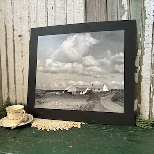 Pembrokeshire Wales Farmstead, Vintage Black, White Photo
