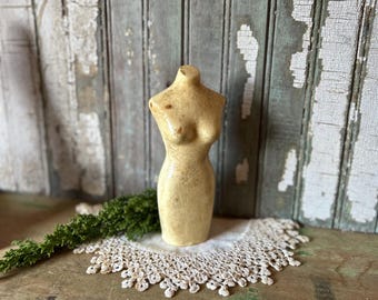 Vintage Small Plastic Bust, Mannequin, Fashion Display
