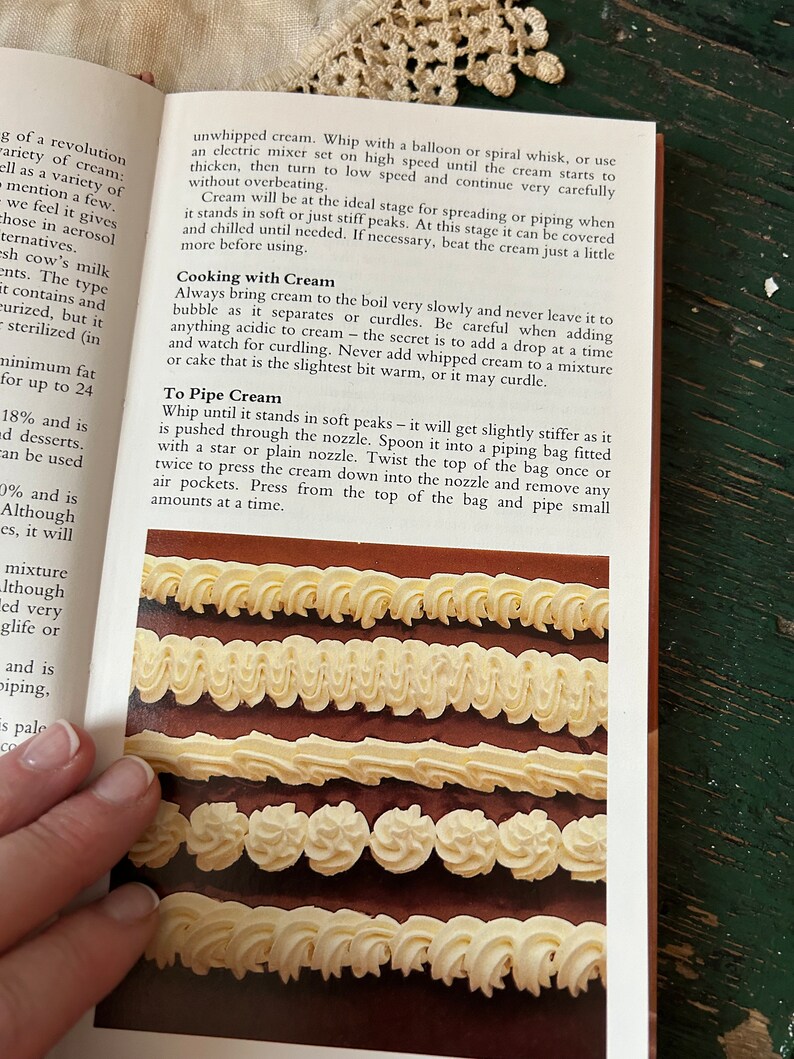 Cream Cakes & Gateaux English Dessert Recipe Book, Found in England image 6