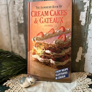 Cream Cakes & Gateaux English Dessert Recipe Book, Found in England image 1
