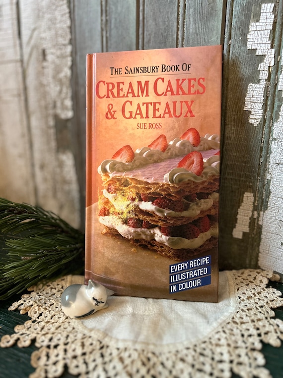 Cream Cakes & Gateaux English Dessert Recipe Book, Found in England