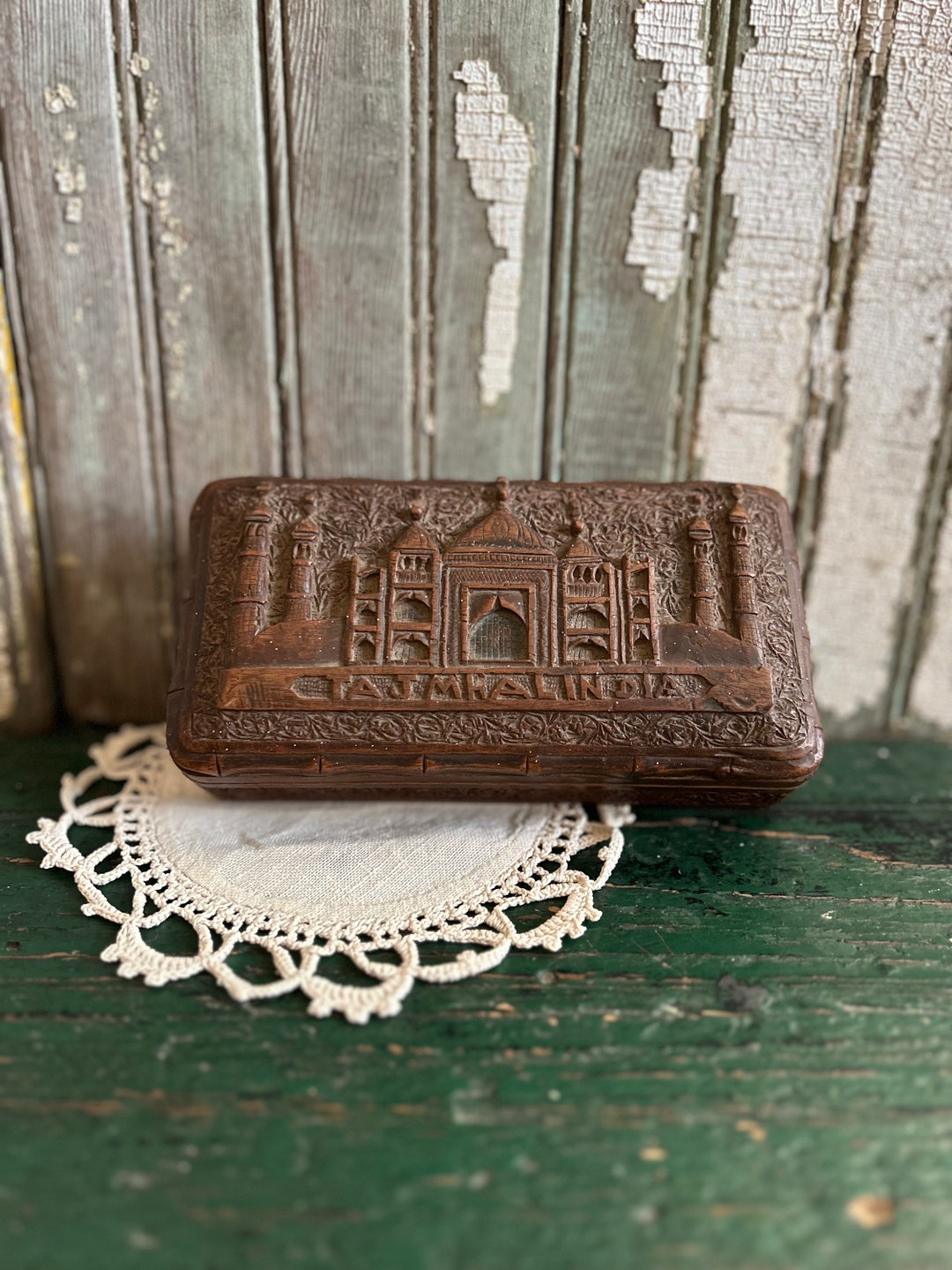 BOITE D'ALLUMETTES  TAJ MAHAL LATCH BOX