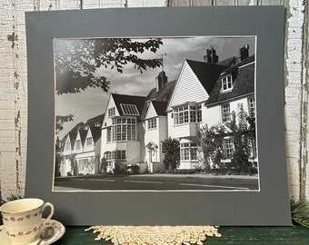 Bow Window, Winchelsea, England, Vintage Black, White Photo