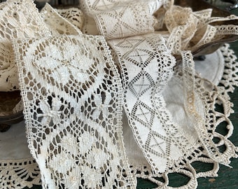 Antique Lace Collection - Lot of 4+ Yards