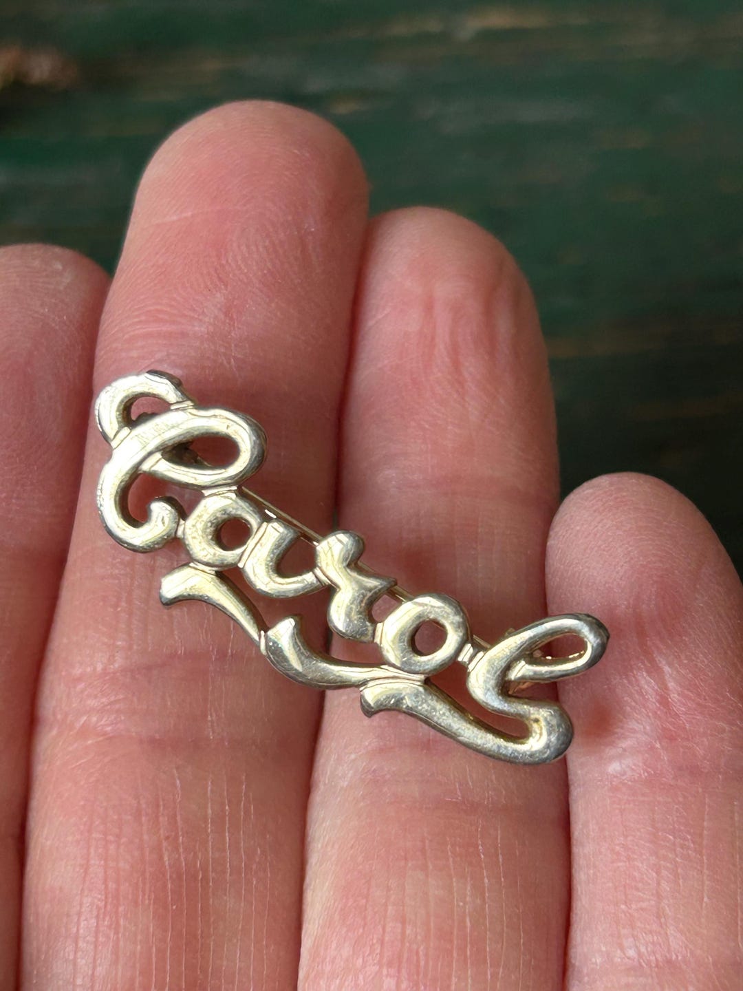 Vintage Name Brooch, Carol, Script Font - Etsy