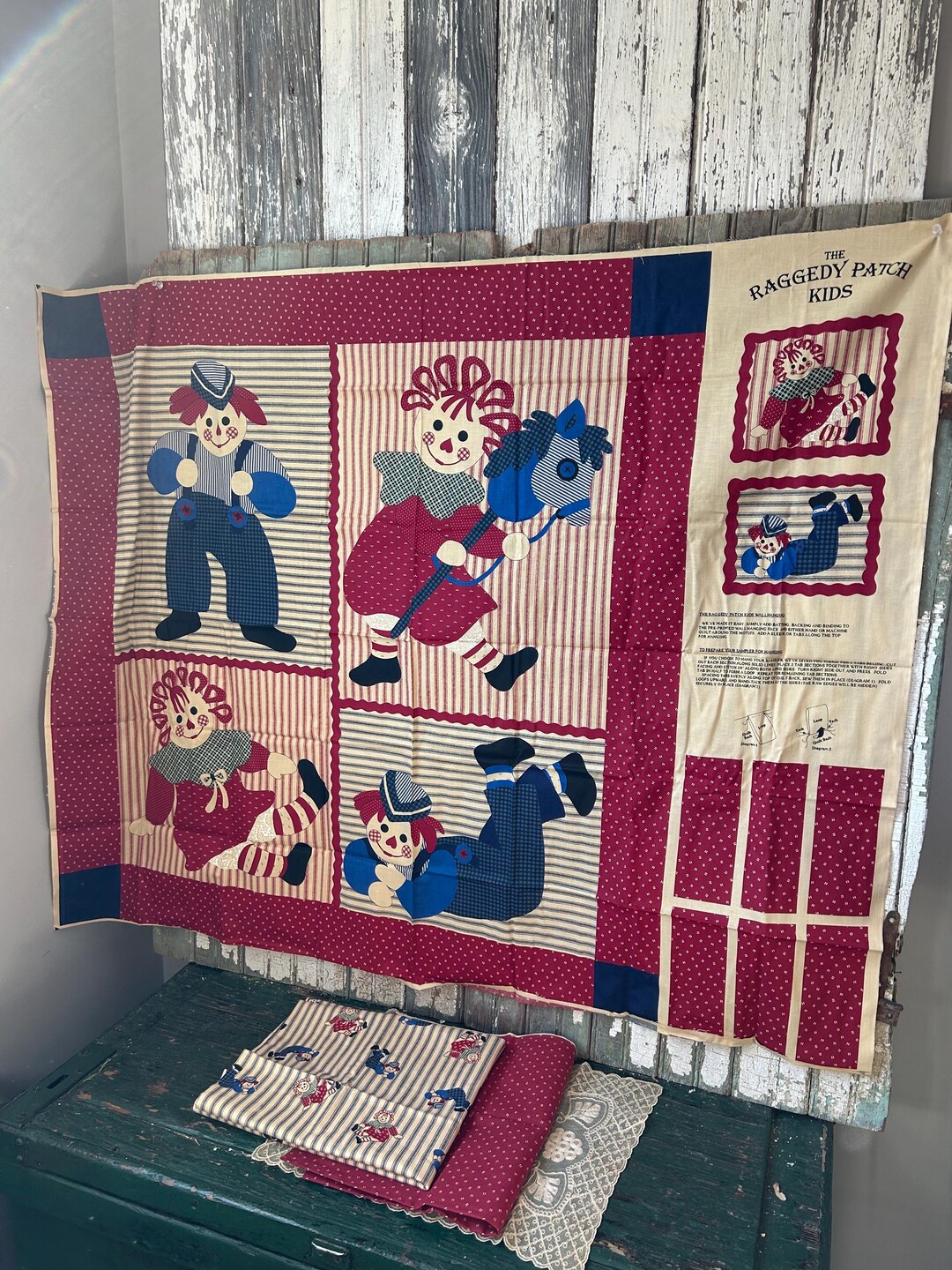 Raggedy Ruff Patterns Vintage the Raggedy Patch Kids, Wall Hanging Pattern - Etsy