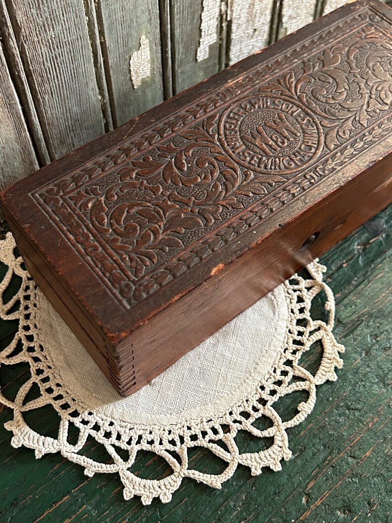 Wheeler & Wilson Sewing Machine Box Antique Etsy