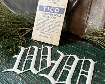 TICO Embroidery Form, Monogram W